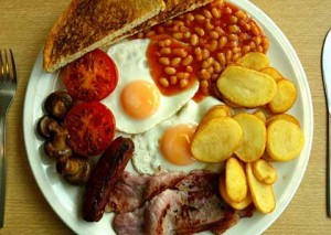 French love full English breakfast